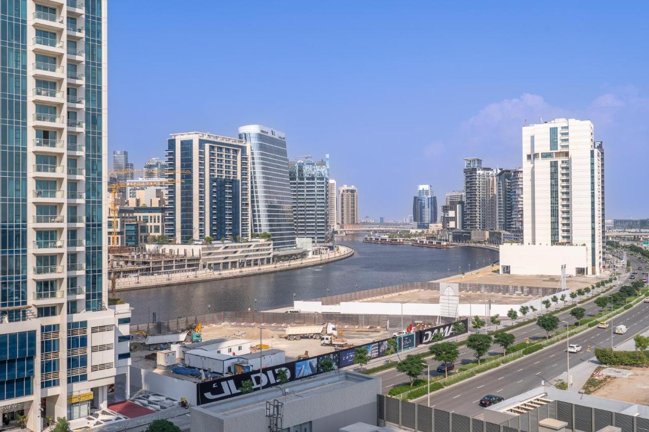Heaven Crest Business Bay Canal View - Luxury 2 Bedroom With Free Parking, Wi-fi, Gym And Pool Apartamento